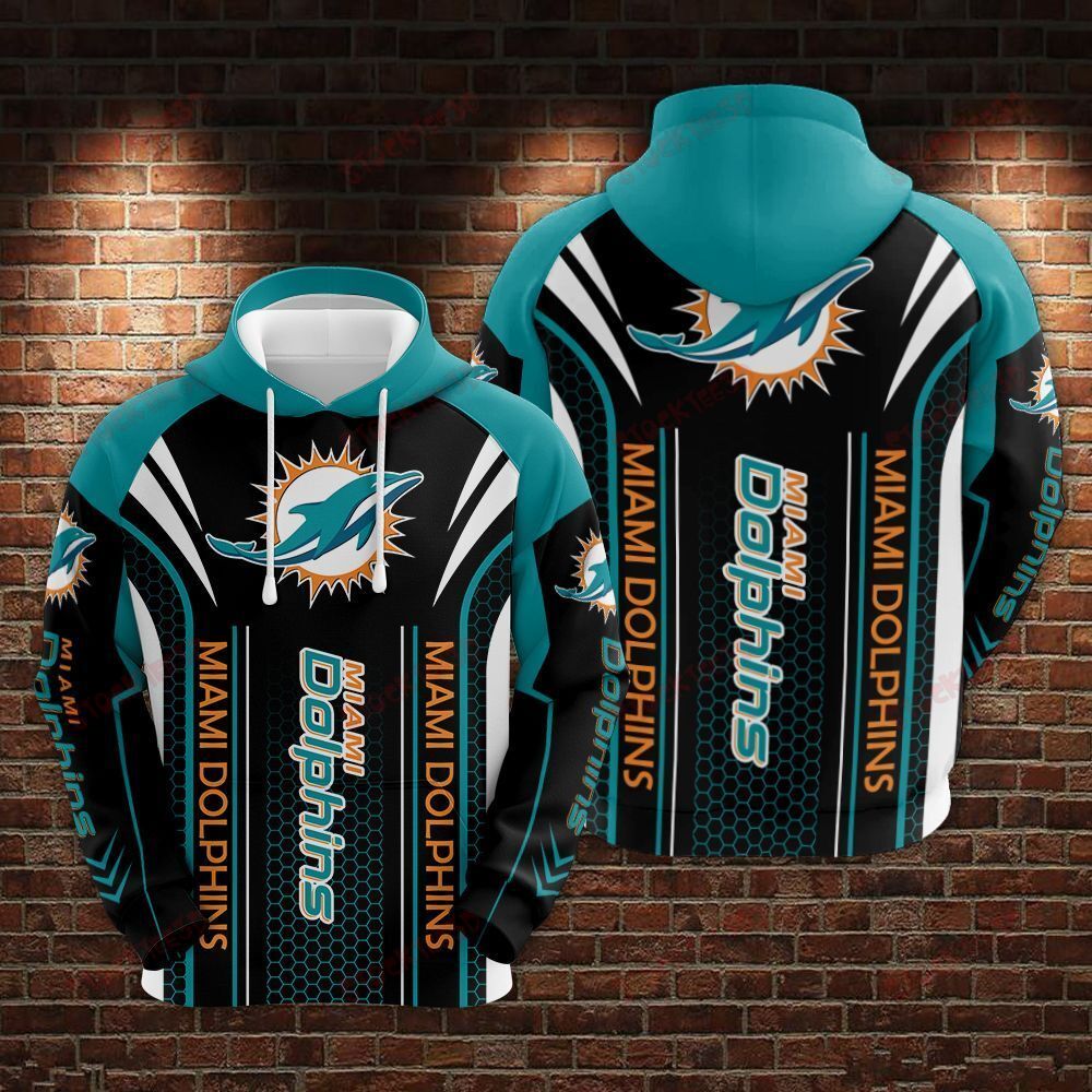 Nfl Miami Dolphins Gift Idea - 3D Printed Hoodie