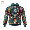 Nfl Miami Dolphins Grateful Dead Mix 3D Hoodie For Music Fans