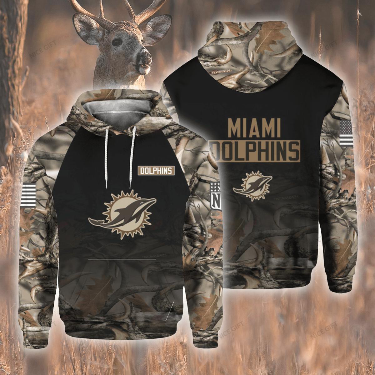Nfl Miami Dolphins Hunting 3D Hoodie For True Fans