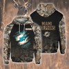 Nfl Miami Dolphins Hunting Season 3D Hoodie For Passionate Fans