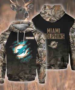 Nfl Miami Dolphins Hunting Season 3D Hoodie For Passionate Fans