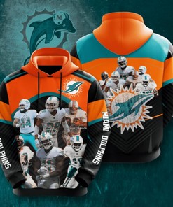 Nfl Miami Dolphins Legend 3D Hoodie For True Fans