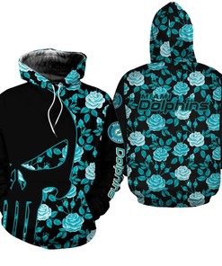 Nfl Miami Dolphins Limited Edition All Over 3D Floral Print Hoodie