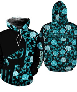Nfl Miami Dolphins Limited Edition All Over 3D Floral Print Hoodie