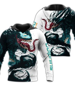 Nfl Miami Dolphins Limited Edition Venom 3D All-Over Print Hoodie For Fans
