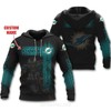 Nfl Miami Dolphins Men'S And Women'S All-Over Print 3D Hoodie