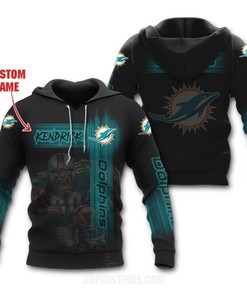 Nfl Miami Dolphins Men'S And Women'S All-Over Print 3D Hoodie