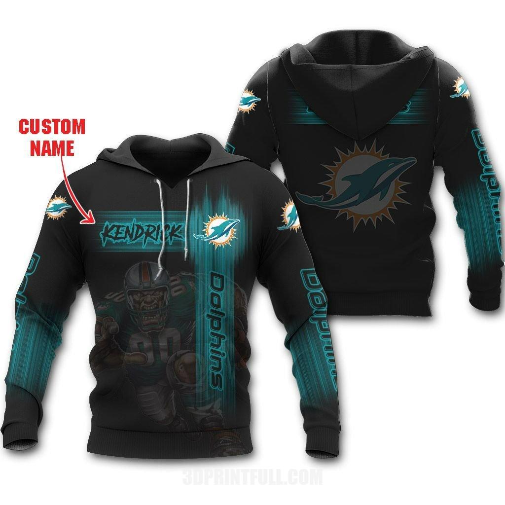 Nfl Miami Dolphins Men'S And Women'S All-Over Print 3D Hoodie