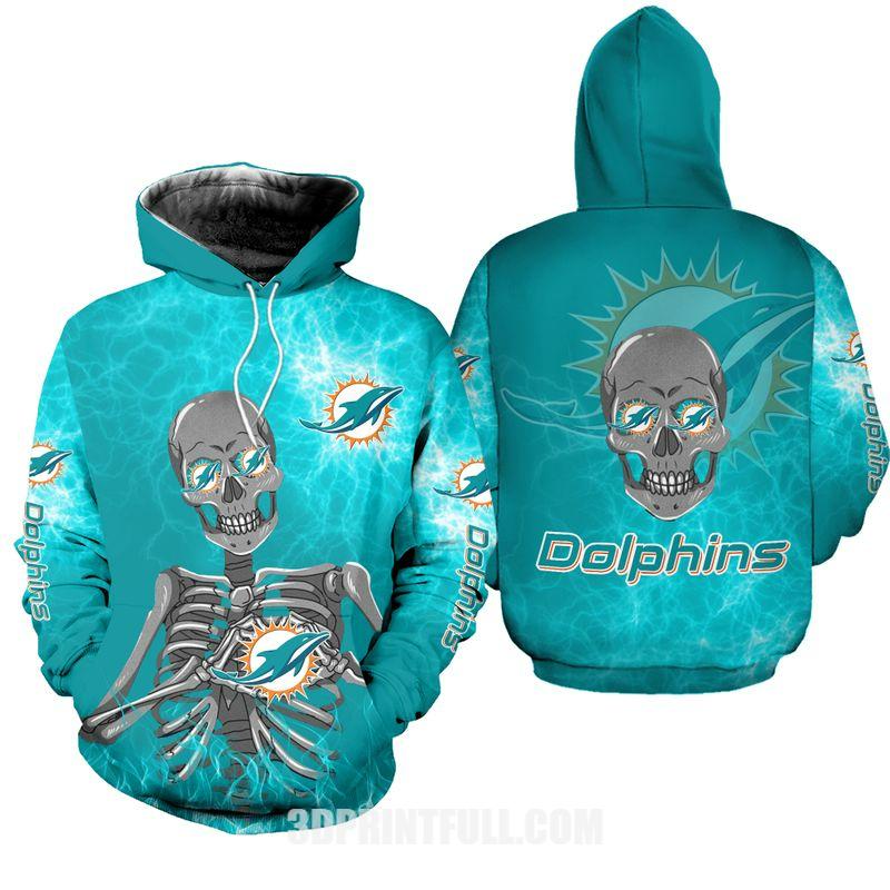 Nfl Miami Dolphins Minnie Mouse Limited Edition 3D All-Over Print Hoodie
