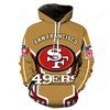 Nfl San Francisco 49Ers Limited Edition 3D Hoodie Zip-Up Gift For Men And Women