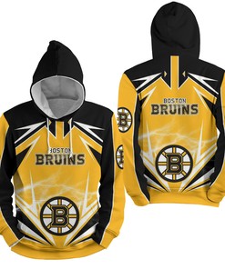 Nhl Boston Bruins Lighting Sweater All Over Print 3D Hoodie Zip Hoodie T-Shirt