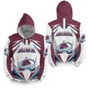 Nhl Colorado Avalanche Lighting 3D Full Over Print Hoodie - Sweater And T-Shirt