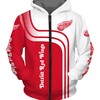 Nhl Detroit Red Wings 3D Pullover Hoodie - Long Sleeve Gifts For Fans