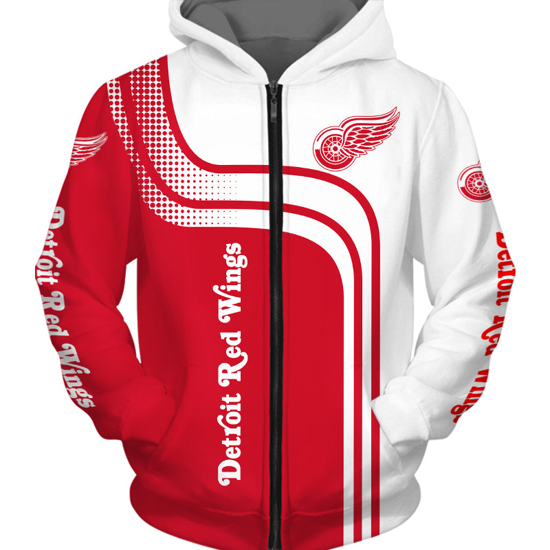 Nhl Detroit Red Wings 3D Pullover Hoodie - Long Sleeve Gifts For Fans