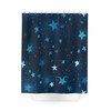 Night Blue Starry Shower Curtain - Elegant Bathroom Decor