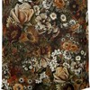 Night Garden Gold Bohemian Tropical Jungle Decor Shower Curtain by Rizapeker
