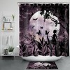 Night Moon Butterfly Elf Shower Curtain Fantasy Print 