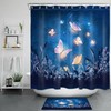 Night Sky Butterfly Shower Curtain - Fantasy Bathroom Decor