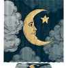 Night Sky Moon and Stars Shower Curtain: Transform Your Bathroom into a Dreamy Milky Way Adventure