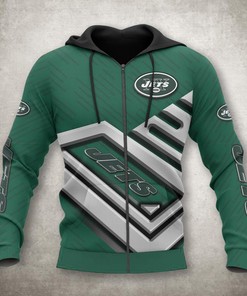 No 1 Gifts For Fans - All Over Print Zip Up Hoodie For New York Jets 
