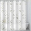 No Hook? No Problem! Enjoy Your Shower With This Hookless Shower Curtain, Featuring A Circle Pattern