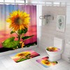 Non-Slip Sunflower Shower Curtain Cover for a Safe and Beautiful Shower Space