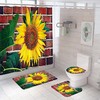 Non-Slip Sunflower Shower Curtain Cover for a Safe and Stylish Shower Experience
