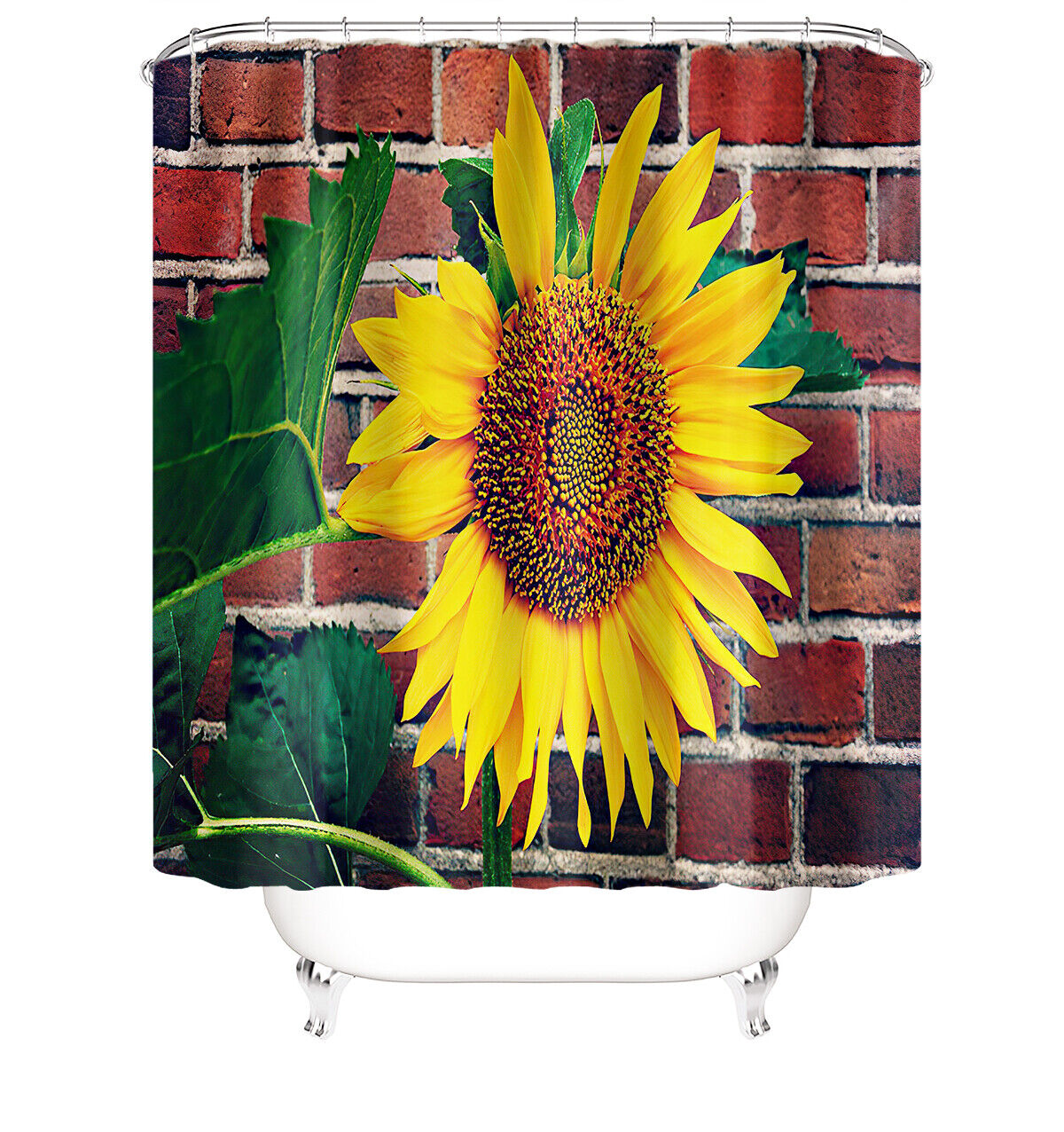 Non-Slip Sunflower Shower Curtain Cover for a Safe and Stylish Shower Experience