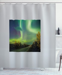 Nordic Madness Surreal Shower Curtain - Waterproof Fabric with Inviting Print, Perfect for Modern