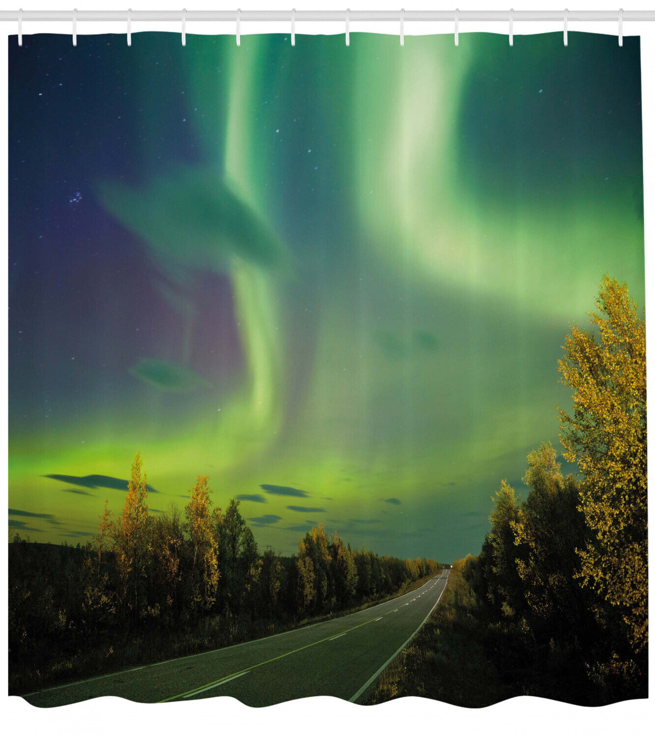 Nordic Madness Surreal Shower Curtain - Waterproof Fabric with Inviting Print, Perfect for Modern