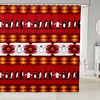 Nordic Style Penguin Tribe Arrow Aztec Print Shower Curtain, Unique Bathroom Decor