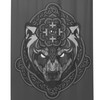 Norse Wolf Rune Symbol Shower Curtain - Perfect for Scandinavian Bathroom Decor