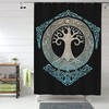 Norse Yggdrasil Tree Shower Curtain for a Vintage Viking Style