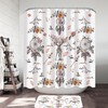North American Floral Dreamcatcher Printed Shower Curtain: Bohemian-Themed Bath Accessory