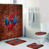 Nostalgic Spider-Man Bathroom Shower Curtain Pad for Comic Book Collectors