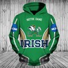 Notre Dame Fighting Irish Helmets 3D Hoodie - Gifts For Fans
