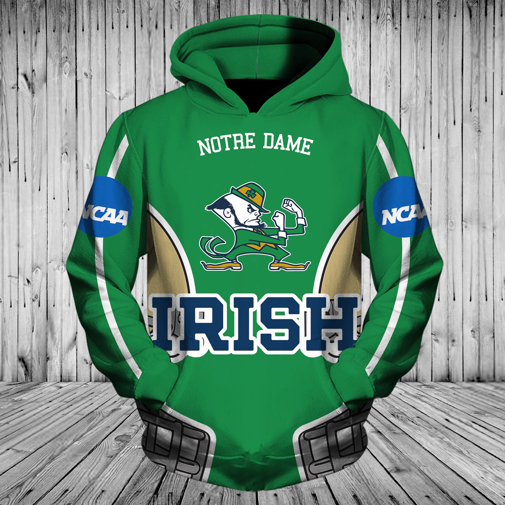 Notre Dame Fighting Irish Helmets 3D Hoodie - Gifts For Fans