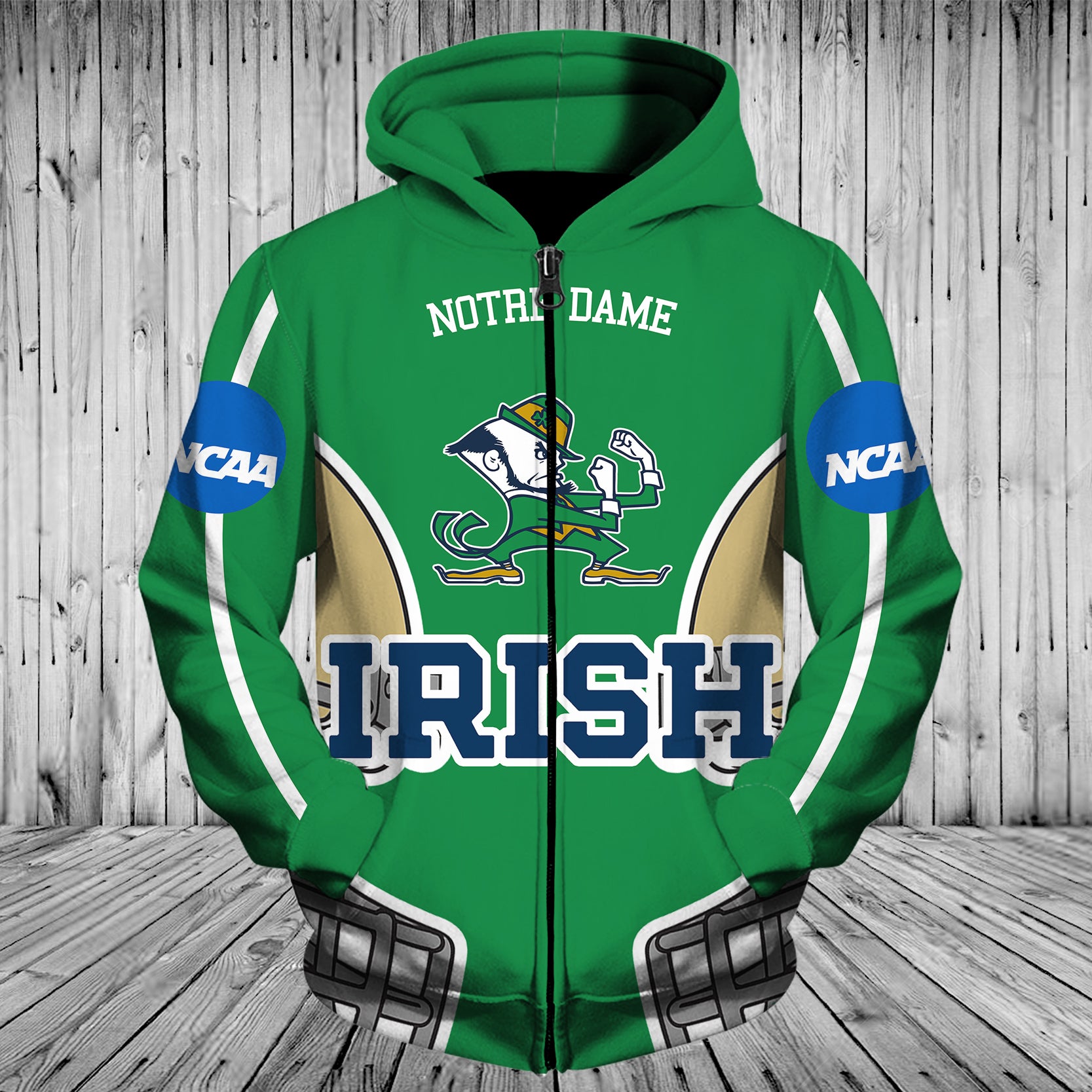 Notre Dame Fighting Irish Helmets 3D Hoodie - Gifts For Fans