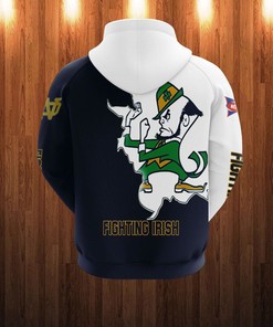 Notre Dame Fighting Irish Mascot 3D Hoodie - Gifts For Fans