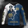 Notre Dame Fighting Irish Skull 3D Hoodie - Gifts For Fans