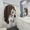 Nubian Sista Afro and Sunflowers Print Shower Curtain, Fabric Bathroom Decor for Home Bath