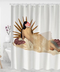 Nude Woman Shower Curtain - Waterproof Fabric Bathroom Bathtubs Decor for Your Home