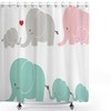 Nursery Unicorn Geometry Shower Curtain Decor, Fabric Bath Curtain in Ambesonne Style