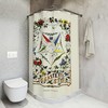 OES Lodge Eastern Star Shower Curtain for Masonic Bathroom Decor