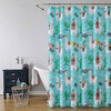 OWENIE Colorful Cactus with Flower Shower Curtain for Elegant Southwest Bathroom Decor