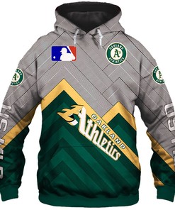 Oakland Athletics Baseball 3D Hoodie - Zip Hoodie For Fans