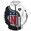 Oakland Raiders 3D Hoodie Pullover - Zip Hoodie For Fans