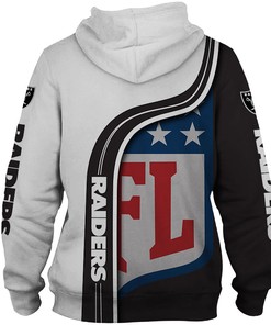 Oakland Raiders 3D Hoodie Pullover - Zip Hoodie For Fans