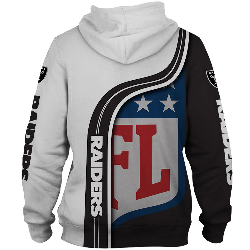 Oakland Raiders 3D Hoodie Pullover - Zip Hoodie For Fans