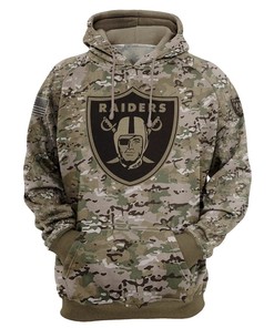 Oakland Raiders Camo 3D Printed Hunting Hoodie - Zip-Up Hoodie Gifts For Fans